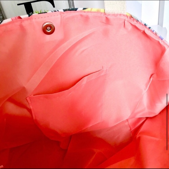 Flamingo floral large tote bag - Picture 6 of 7